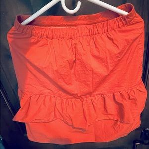 JCrew tiered skirt - coral size 8